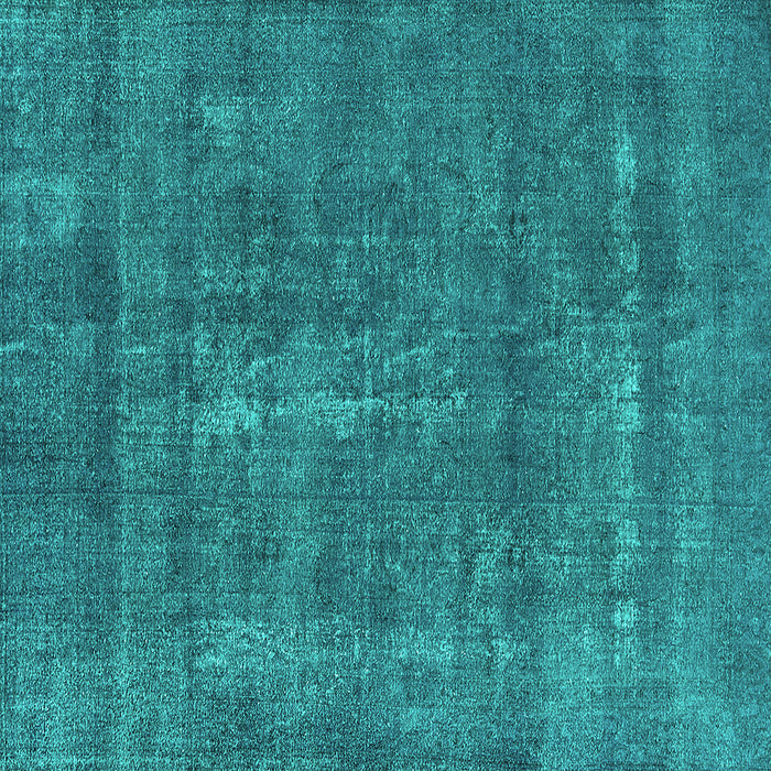 Square Oriental Turquoise Industrial Rug, urb2261turq