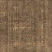 Square Oriental Brown Industrial Rug, urb2261brn