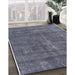 Machine Washable Industrial Modern Purple Navy Blue Rug in a Family Room, wshurb2261