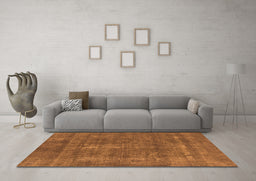 Machine Washable Oriental Orange Industrial Area Rugs in a Living Room, wshurb2261org
