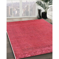 Mid-Century Modern Red Oriental Rug, urb2262