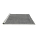 Sideview of Machine Washable Oriental Gray Industrial Rug, wshurb2262gry