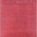 Square Mid-Century Modern Red Oriental Rug, urb2262