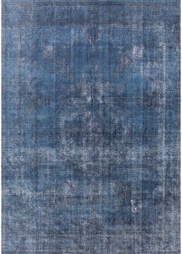 Mid-Century Modern Blue Persian Rug, urb2263