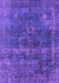 Machine Washable Persian Purple Bohemian Area Rugs, wshurb2263pur