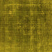 Square Machine Washable Persian Yellow Bohemian Rug, wshurb2263yw