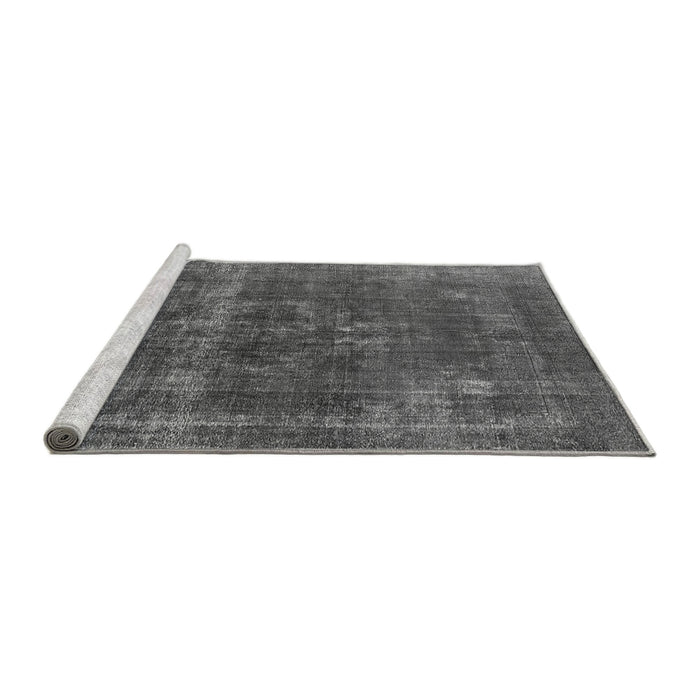 Sideview of Machine Washable Persian Gray Bohemian Rug, wshurb2263gry