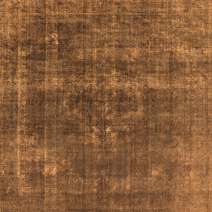 Square Persian Orange Bohemian Rug, urb2263org