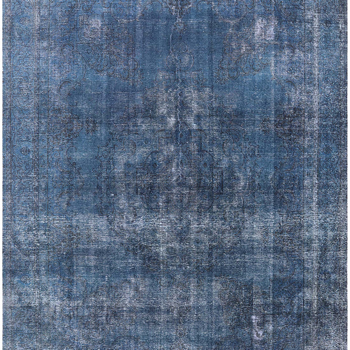 Machine Washable Industrial Modern Silk Blue Rug, wshurb2263