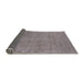 Sideview of Mid-Century Modern Mauve Taupe Purple Oriental Rug, urb2264