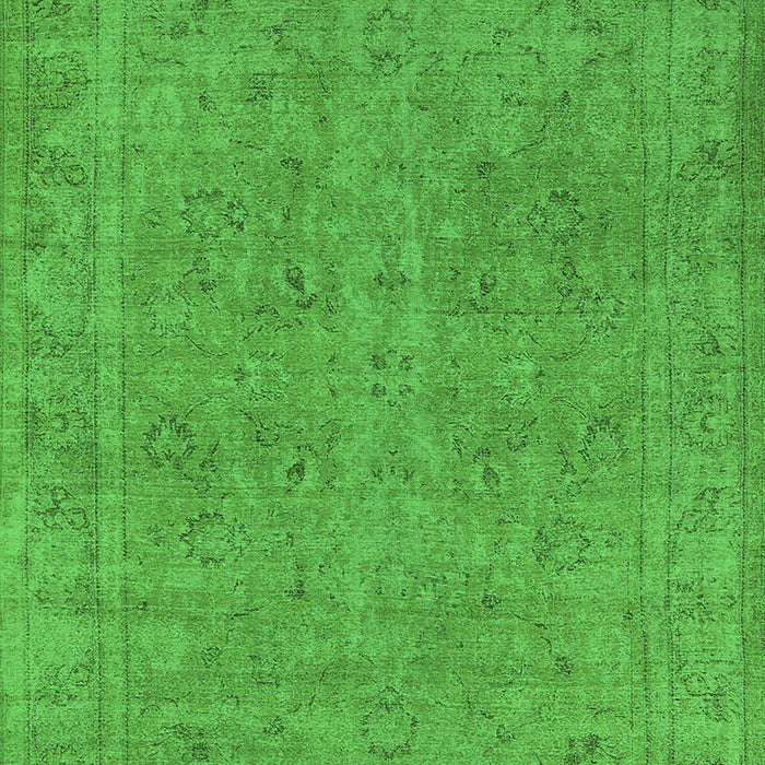 Machine Washable Oriental Green Industrial Area Rugs, wshurb2264grn