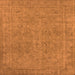 Square Oriental Orange Industrial Rug, urb2264org