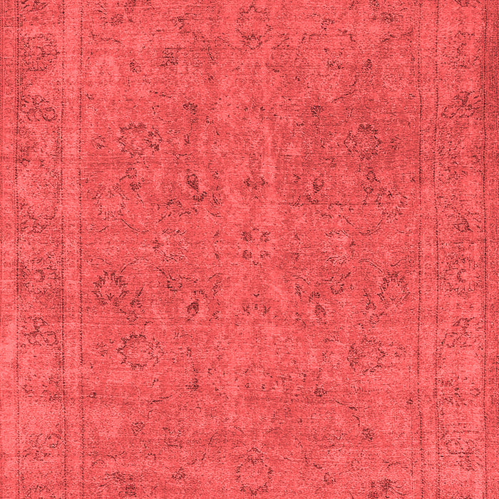 Machine Washable Oriental Red Industrial Rug, wshurb2264red