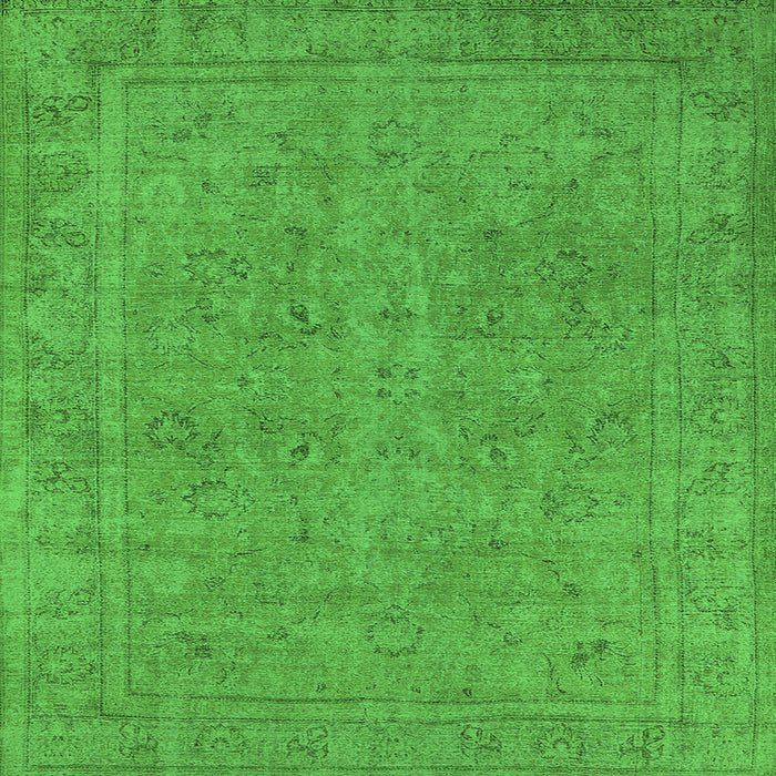 Square Oriental Green Industrial Rug, urb2264grn