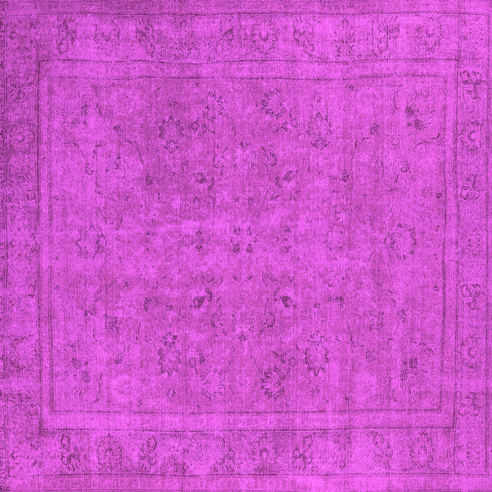 Square Machine Washable Oriental Pink Industrial Rug, wshurb2264pnk