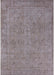 Machine Washable Industrial Modern Mauve Taupe Purple Rug, wshurb2264