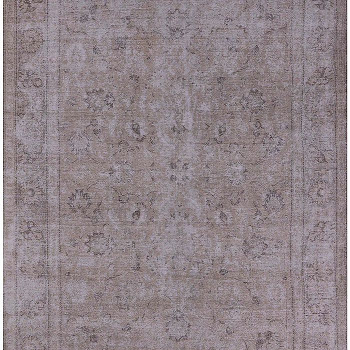 Machine Washable Industrial Modern Mauve Taupe Purple Rug, wshurb2264