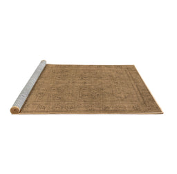 Sideview of Machine Washable Oriental Brown Industrial Rug, wshurb2264brn