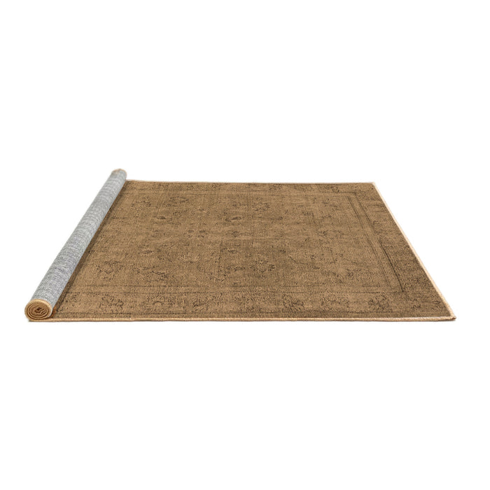 Sideview of Machine Washable Oriental Brown Industrial Rug, wshurb2264brn