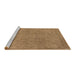 Sideview of Machine Washable Oriental Brown Industrial Rug, wshurb2264brn