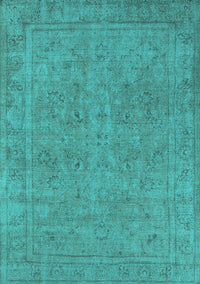 Oriental Turquoise Industrial Rug, urb2264turq