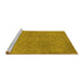 Sideview of Machine Washable Oriental Yellow Industrial Rug, wshurb2264yw