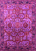 Machine Washable Oriental Pink Traditional Rug, wshurb2265pnk