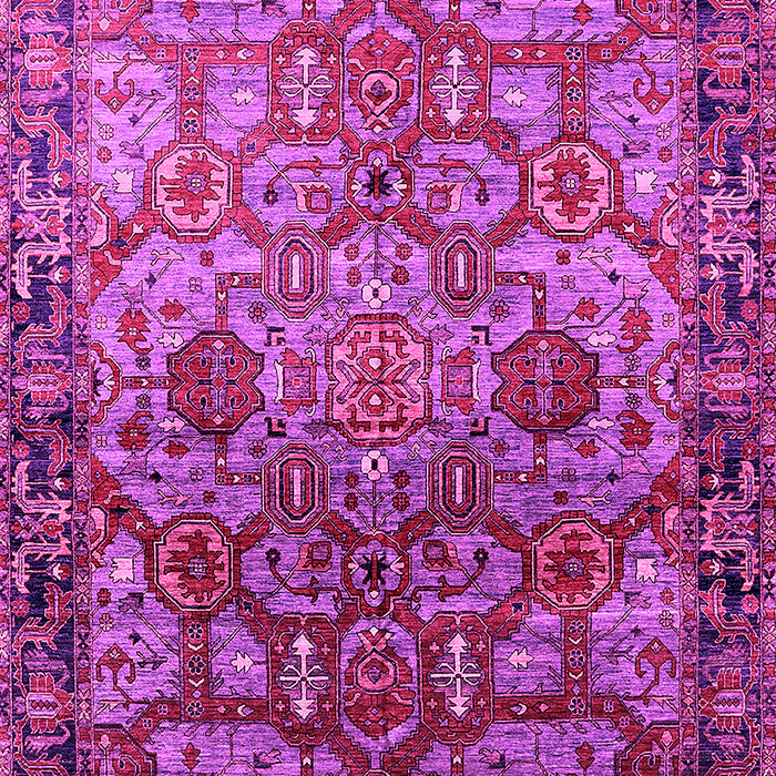 Machine Washable Oriental Pink Traditional Rug, wshurb2265pnk