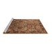 Sideview of Machine Washable Oriental Brown Traditional Rug, wshurb2265brn