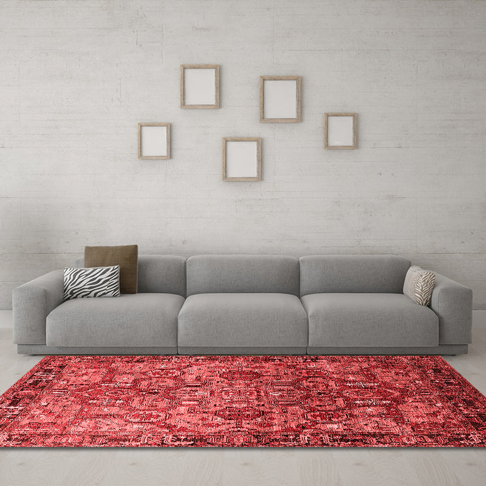 Traditional Red Washable Rugs