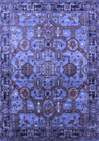 Oriental Blue Traditional Rug, urb2265blu