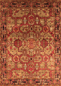 Oriental Orange Traditional Rug, urb2265org