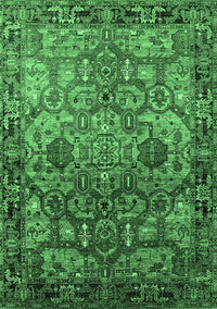 Oriental Emerald Green Traditional Rug, urb2265emgrn