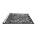 Sideview of Machine Washable Oriental Gray Traditional Rug, wshurb2265gry