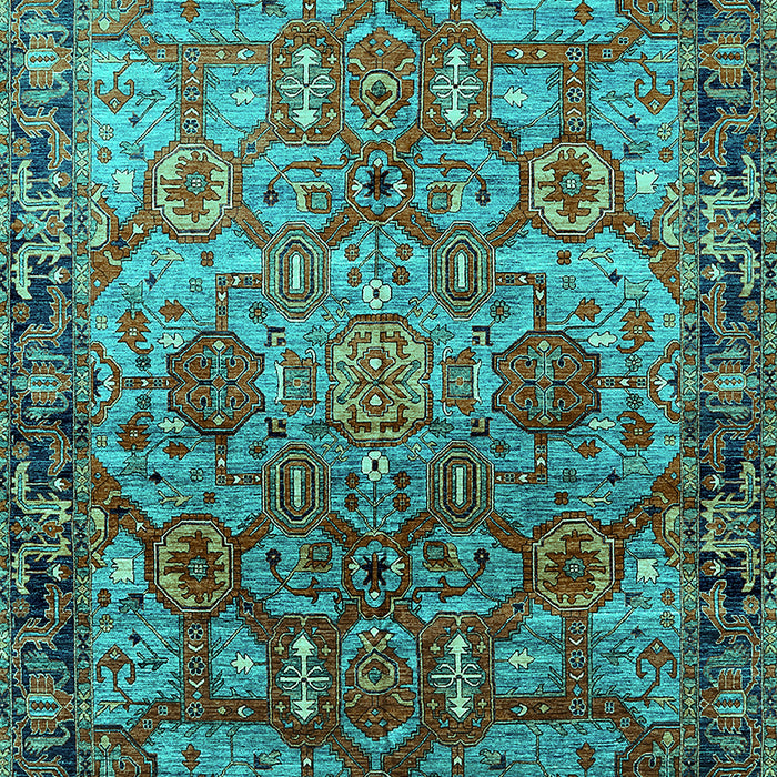 Oriental Turquoise Traditional Rug, urb2265turq