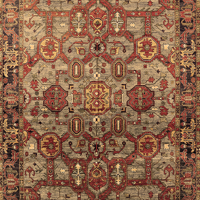 Oriental Brown Traditional Rug, urb2265brn