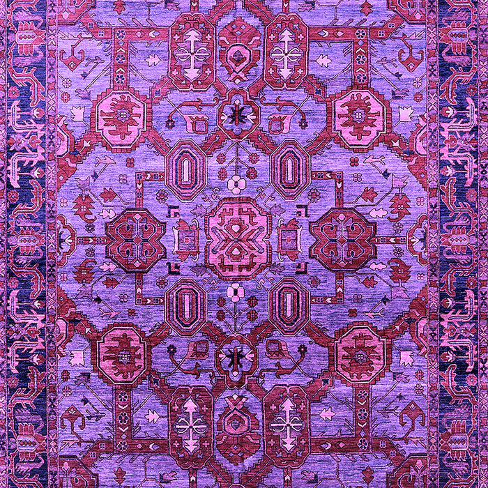 Machine Washable Oriental Purple Traditional Area Rugs, wshurb2265pur