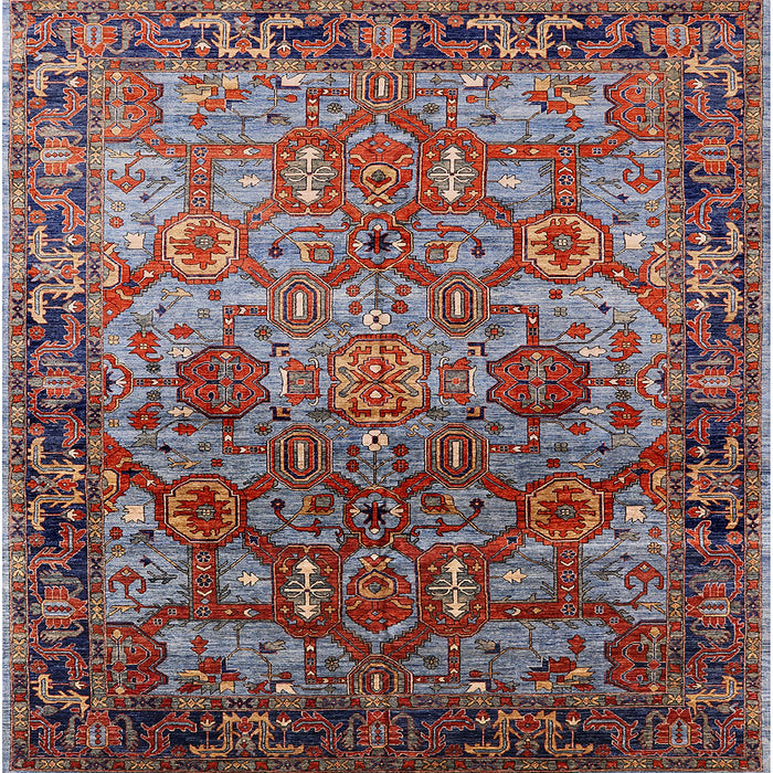 Square Machine Washable Industrial Modern Gunmetal Gray Rug, wshurb2265