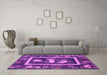 Machine Washable Oriental Pink Asian Inspired Rug in a Living Room, wshurb2266pnk