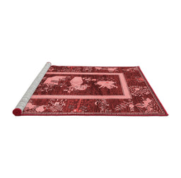 Asian Inspired Red Washable Rugs