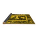 Sideview of Oriental Yellow Asian Inspired Rug, urb2266yw