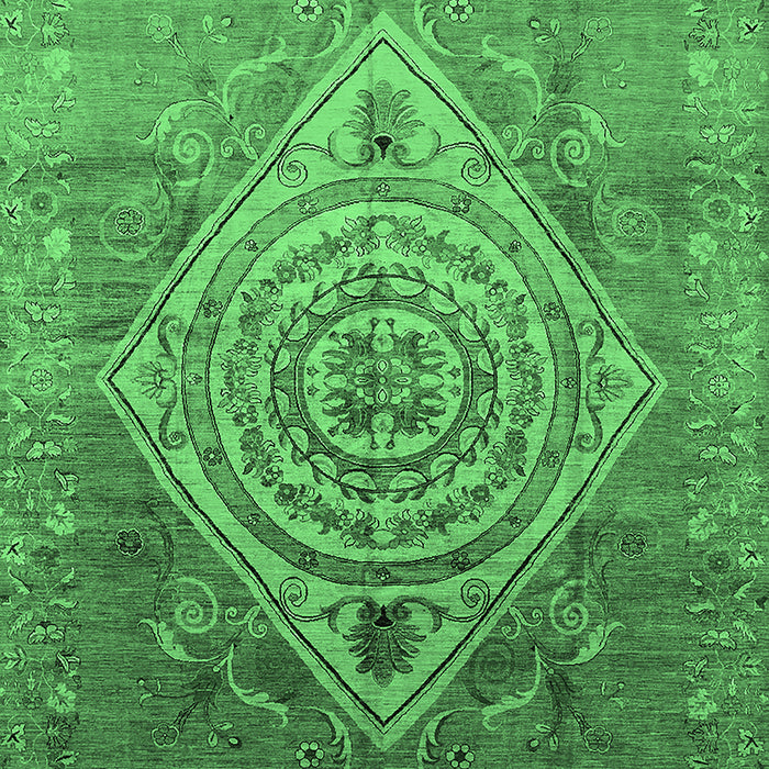 Oriental Emerald Green Industrial Rug, urb2267emgrn