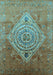 Oriental Light Blue Industrial Rug, urb2267lblu