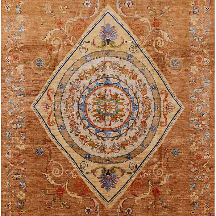 Mid-Century Modern Mahogany Brown Oriental Rug, urb2267