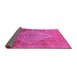 Sideview of Oriental Pink Industrial Rug, urb2267pnk