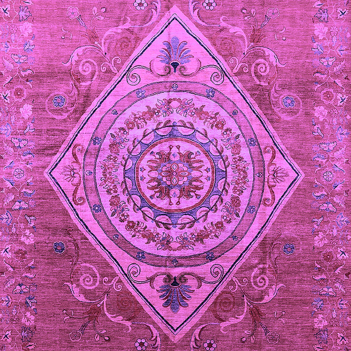 Machine Washable Oriental Purple Industrial Area Rugs, wshurb2267pur
