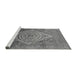 Sideview of Machine Washable Oriental Gray Industrial Rug, wshurb2267gry