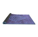 Sideview of Oriental Blue Industrial Rug, urb2267blu