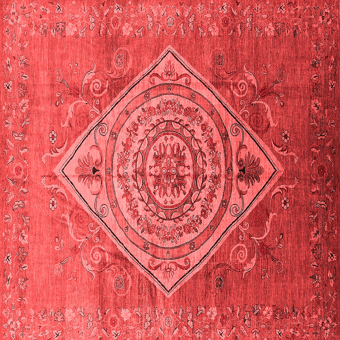 Machine Washable Oriental Red Industrial Rug, wshurb2267red