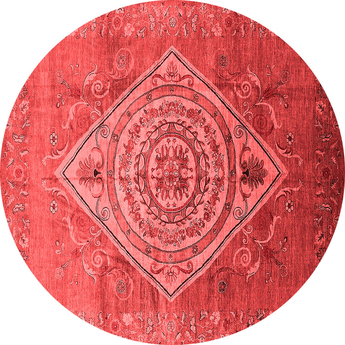 Machine Washable Oriental Red Industrial Rug, wshurb2267red